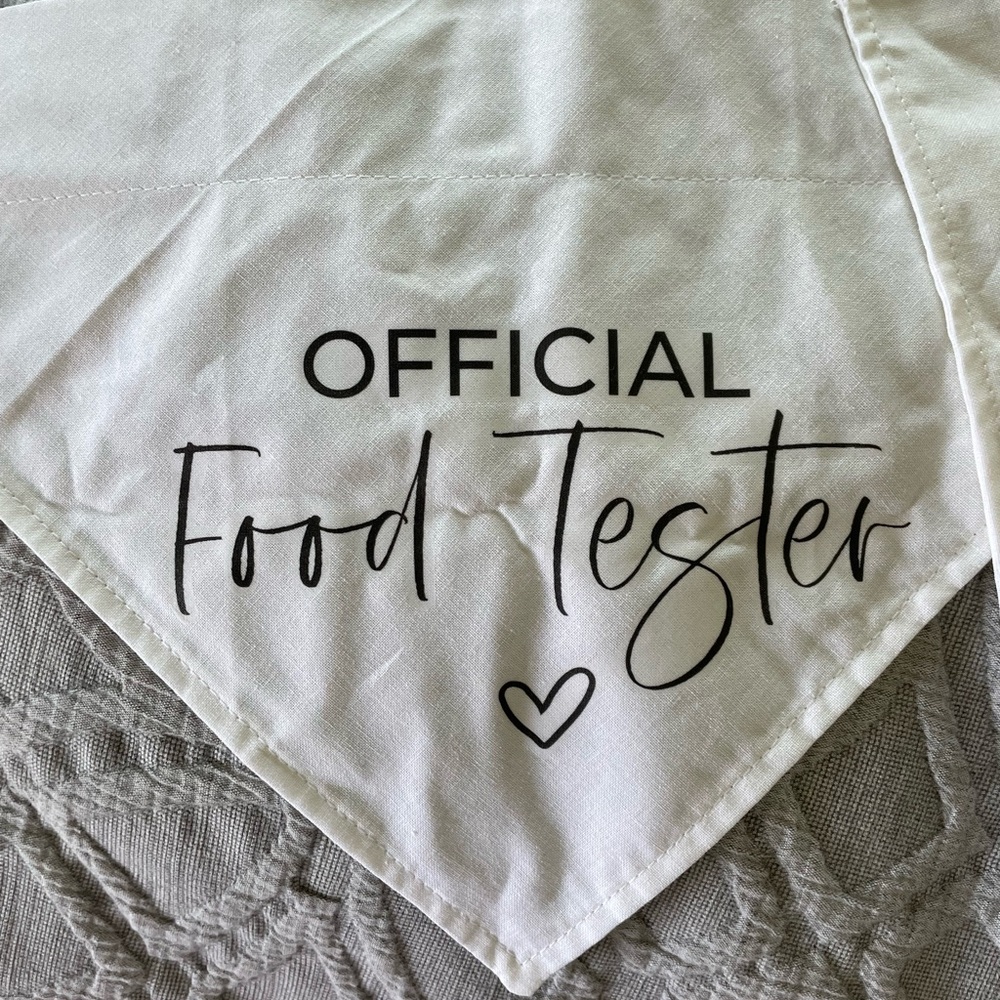 Dog bandana baby announcement